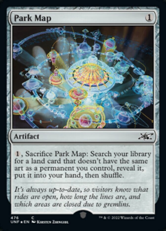 Park Map (Galaxy Foil) [Unfinity] MTG Single Magic: The Gathering  | Multizone: Comics And Games