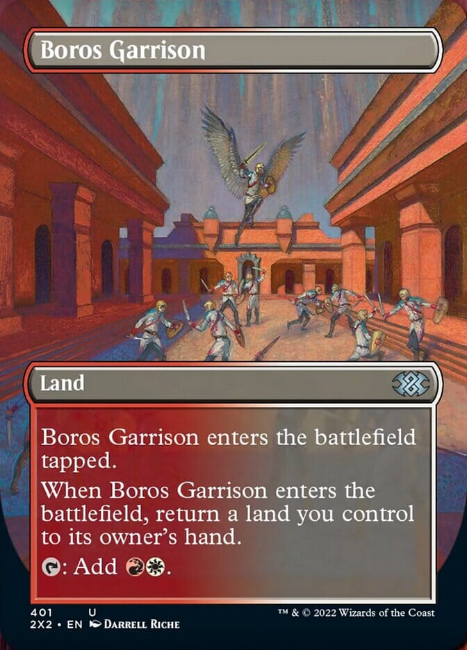 Boros Garrison (Borderless Alternate Art) [Double Masters 2022] MTG Single Magic: The Gathering  | Multizone: Comics And Games