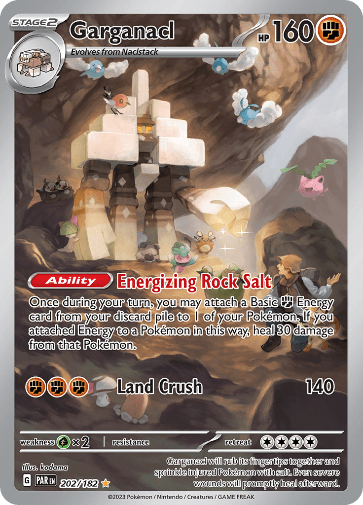Garganacl (202/182) [Scarlet & Violet: Paradox Rift] Pokemon Single Pokémon  | Multizone: Comics And Games
