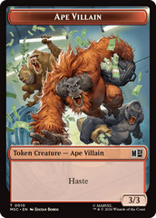 Copy (001) // Ape Villain (010) Double-Sided Token [Marvel Super Heroes Commander Tokens] MTG Single Magic: The Gathering  | Multizone: Comics And Games