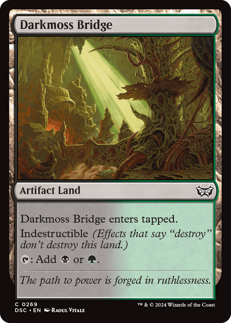 Darkmoss Bridge [Duskmourn: House of Horror Commander] MTG Single Magic: The Gathering  | Multizone: Comics And Games