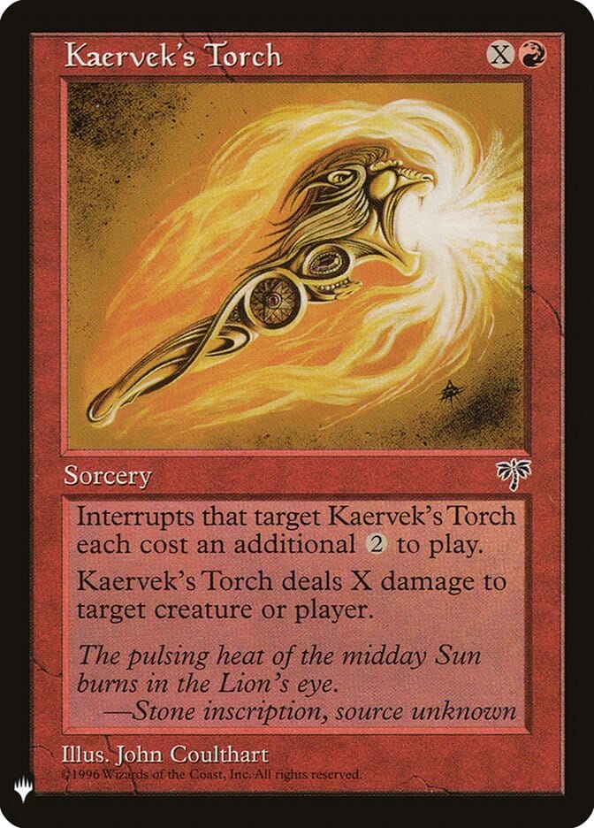 Kaervek's Torch [Mystery Booster] MTG Single Magic: The Gathering  | Multizone: Comics And Games