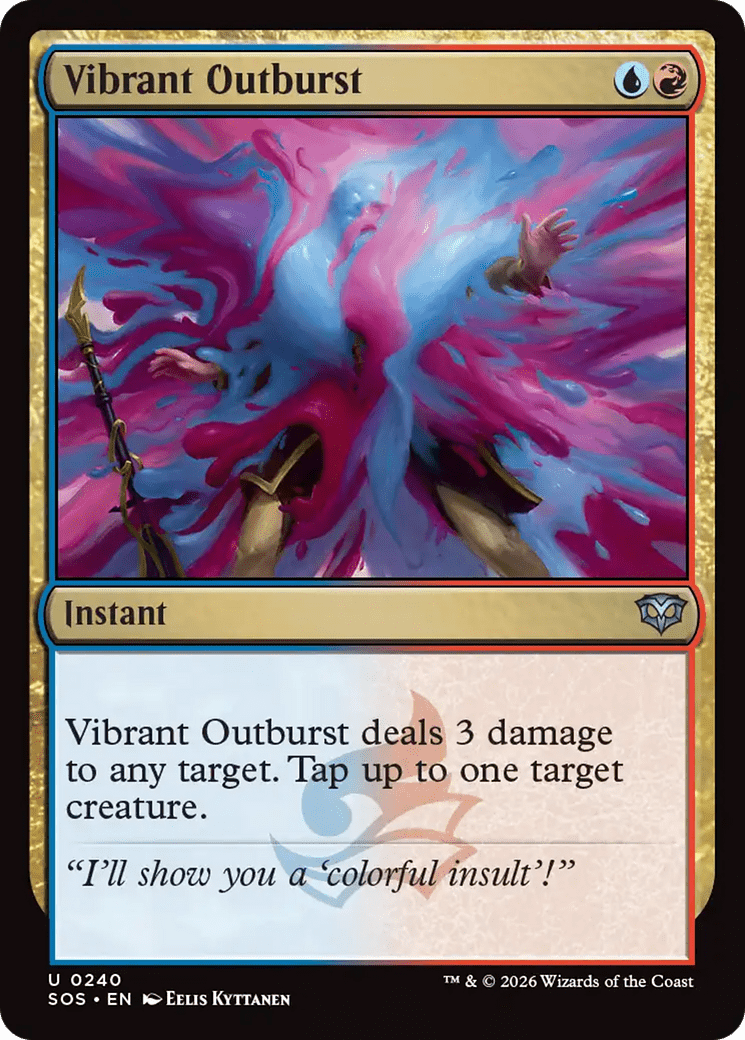 Vibrant Outburst [Secrets of Strixhaven] MTG Single Magic: The Gathering  | Multizone: Comics And Games