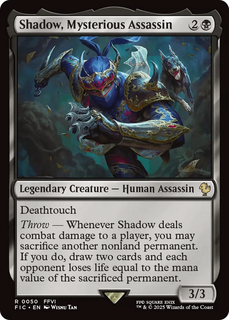 Shadow, Mysterious Assassin [FINAL FANTASY Commander] MTG Single Magic: The Gathering  | Multizone: Comics And Games