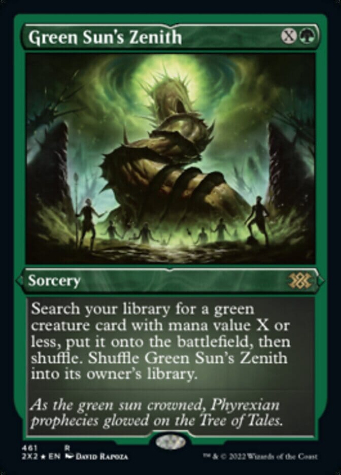 Green Sun's Zenith (Foil Etched) [Double Masters 2022] MTG Single Magic: The Gathering  | Multizone: Comics And Games