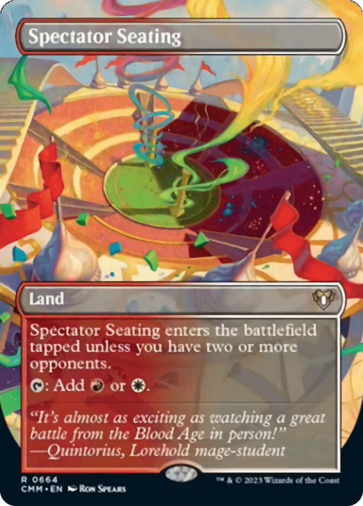 Spectator Seating (Borderless Alternate Art) [Commander Masters] MTG Single Magic: The Gathering  | Multizone: Comics And Games