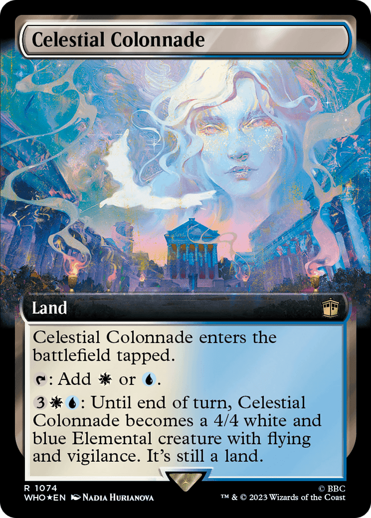 Celestial Colonnade (Extended Art) (Surge Foil) [Doctor Who] MTG Single Magic: The Gathering  | Multizone: Comics And Games