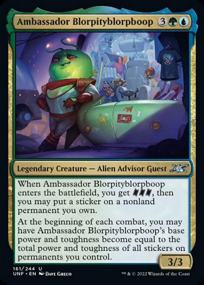 Ambassador Blorpityblorpboop [Unfinity] MTG Single Magic: The Gathering  | Multizone: Comics And Games