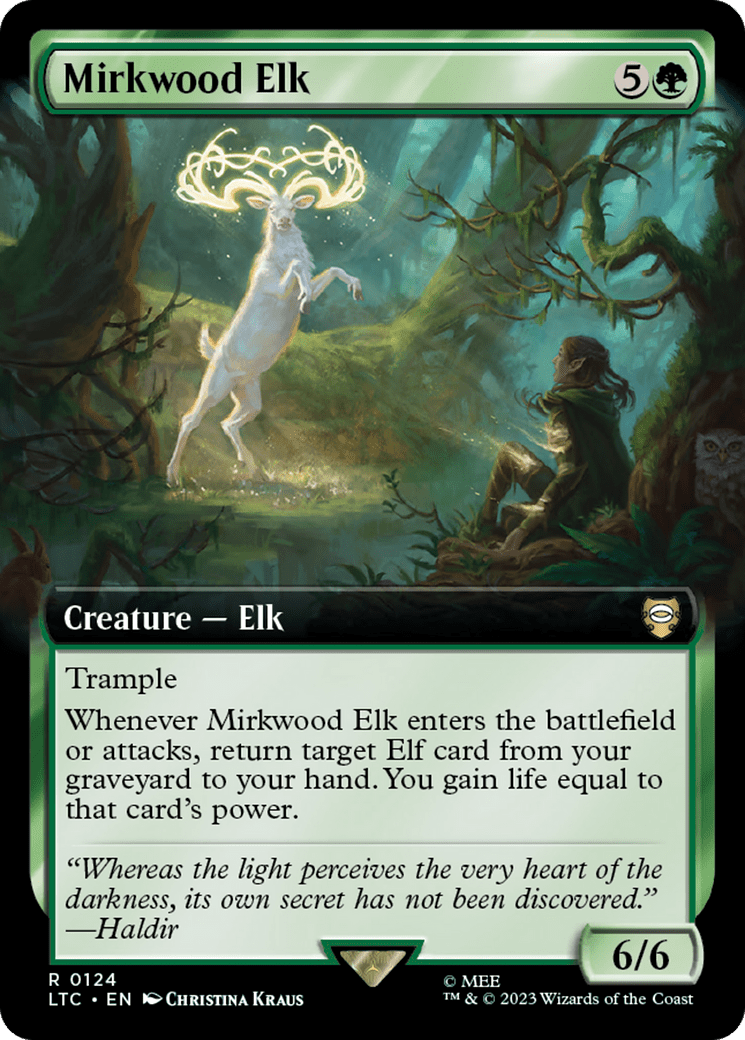 Mirkwood Elk (Extended Art) [The Lord of the Rings: Tales of Middle-Earth Commander] MTG Single Magic: The Gathering  | Multizone: Comics And Games