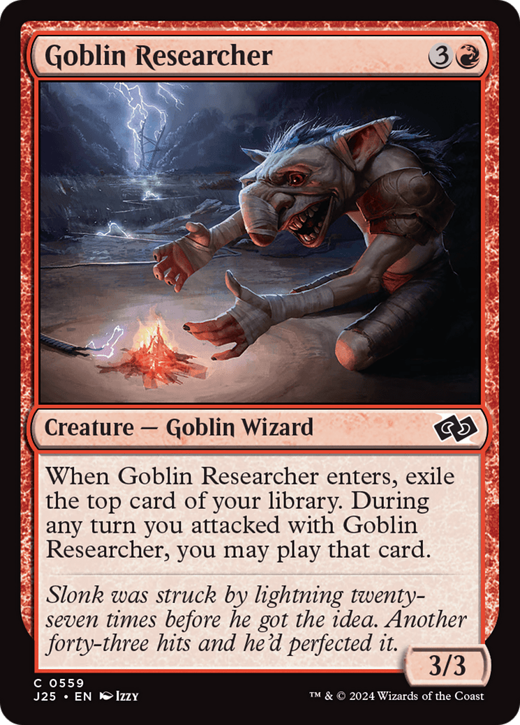 Goblin Researcher [Foundations Jumpstart] MTG Single Magic: The Gathering  | Multizone: Comics And Games