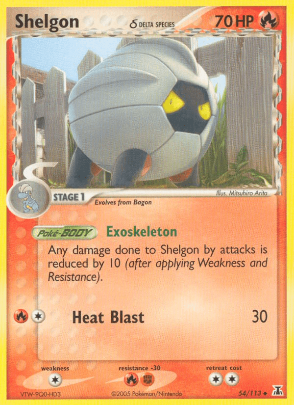 Shelgon (54/113) (Delta Species) [EX: Delta Species] Pokemon Single Pokémon  | Multizone: Comics And Games