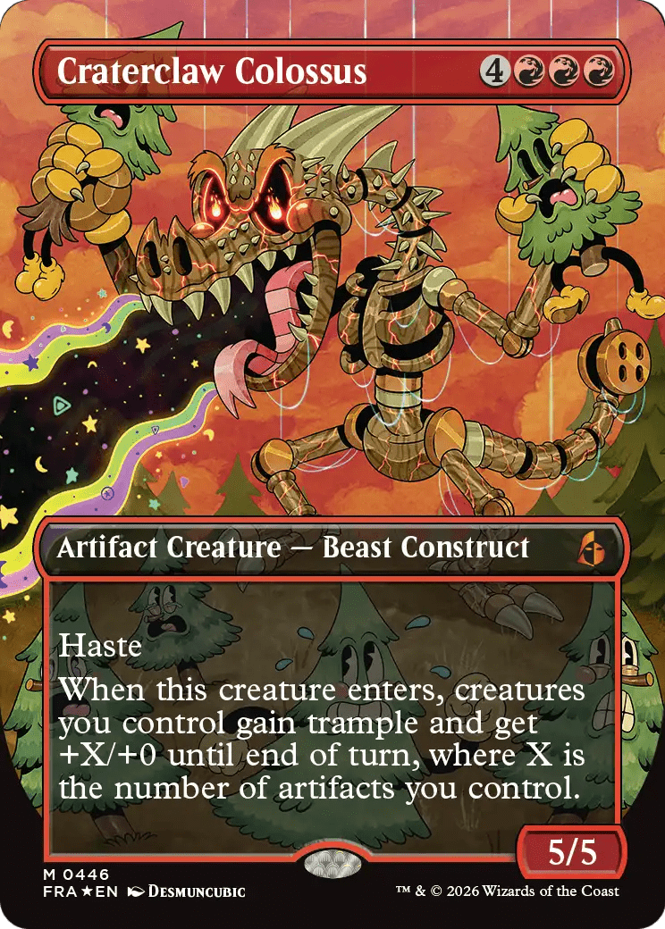 Craterclaw Colossus (Borderless) (0446) [Reality Fracture] MTG Single Magic: The Gathering  | Multizone: Comics And Games
