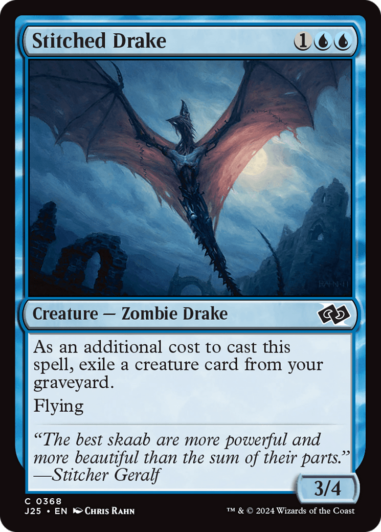 Stitched Drake [Foundations Jumpstart] MTG Single Magic: The Gathering  | Multizone: Comics And Games