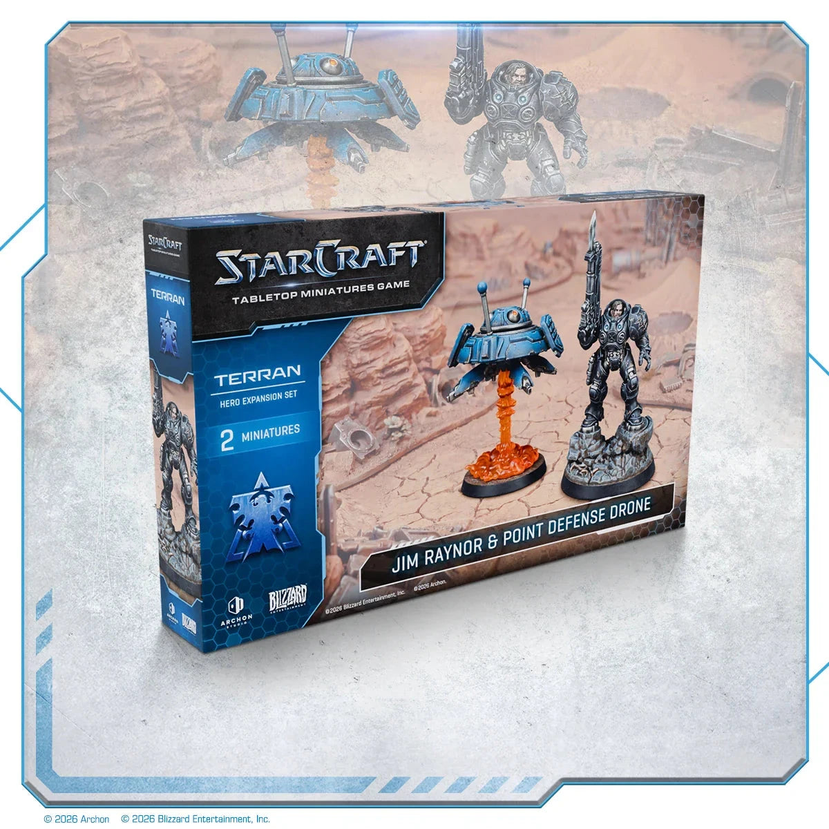 StarCraft® Jim Raynor & Point Defense Drone Hero Expansion Set StarCraft Hero Expansion Set StarCraft  | Multizone: Comics And Games