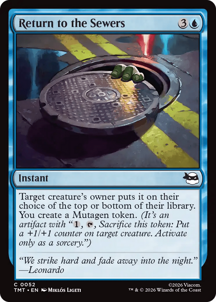 Return to the Sewers [Teenage Mutant Ninja Turtles] MTG Single Magic: The Gathering  | Multizone: Comics And Games