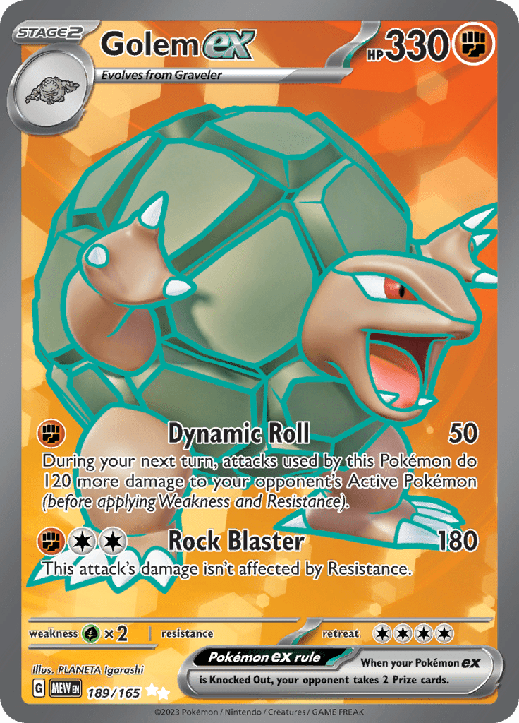 Golem ex (189/165) [Scarlet & Violet 151] Pokemon Single Pokémon  | Multizone: Comics And Games
