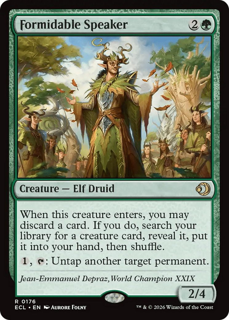 Formidable Speaker [Lorwyn Eclipsed] MTG Single Magic: The Gathering  | Multizone: Comics And Games