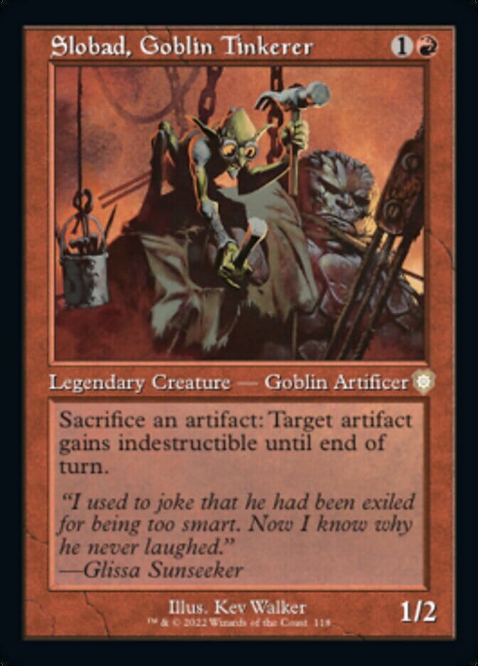 Slobad, Goblin Tinkerer (Retro) [The Brothers' War Commander] MTG Single Magic: The Gathering  | Multizone: Comics And Games