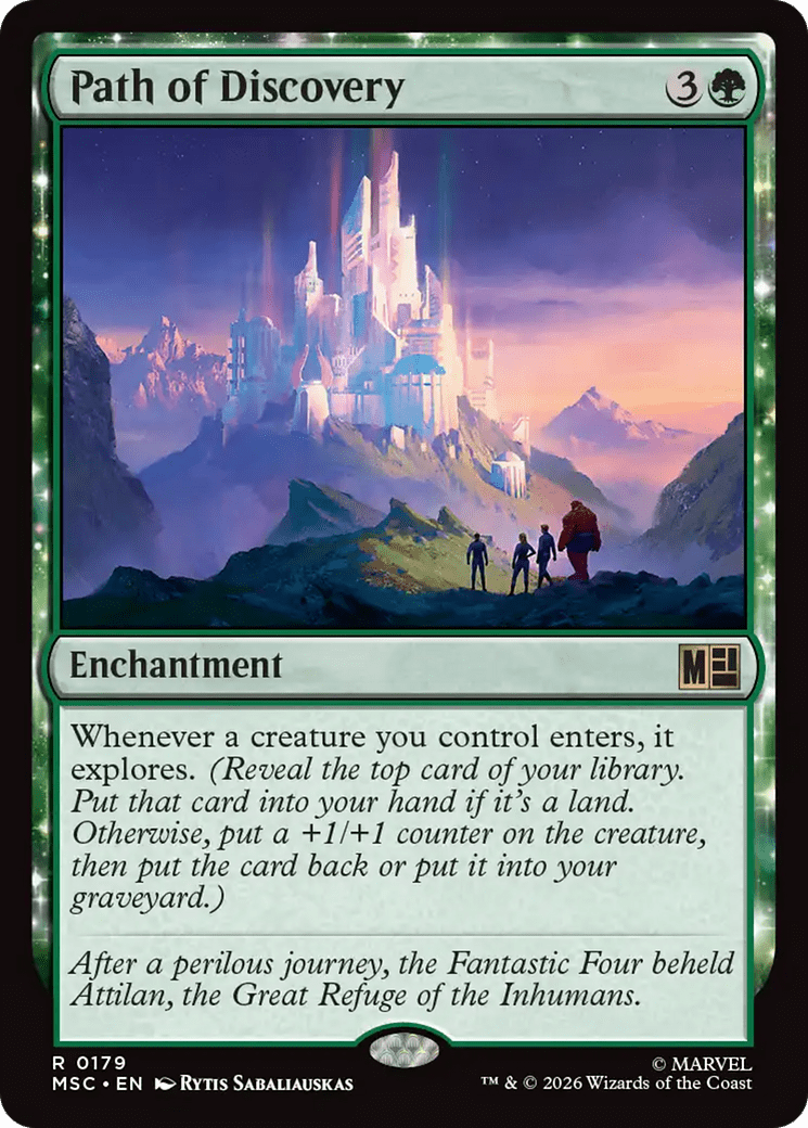 Path of Discovery (Surge Foil) [Marvel Super Heroes Commander] MTG Single Magic: The Gathering  | Multizone: Comics And Games