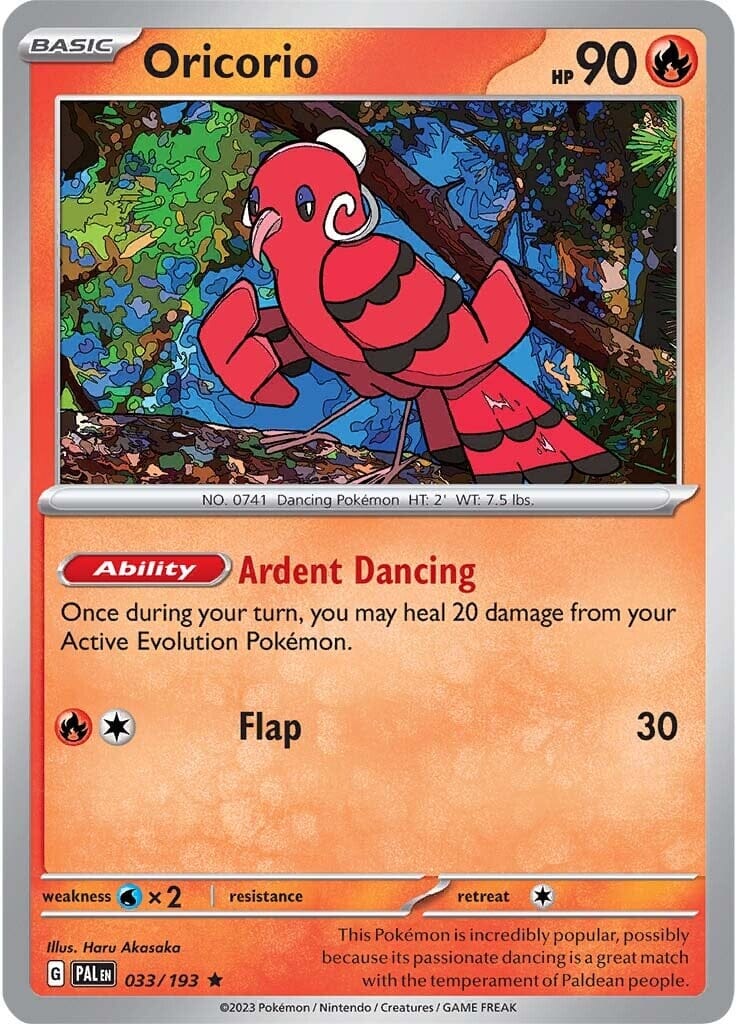 Oricorio (033/193) [Scarlet & Violet: Paldea Evolved] Pokemon Single Pokémon  | Multizone: Comics And Games