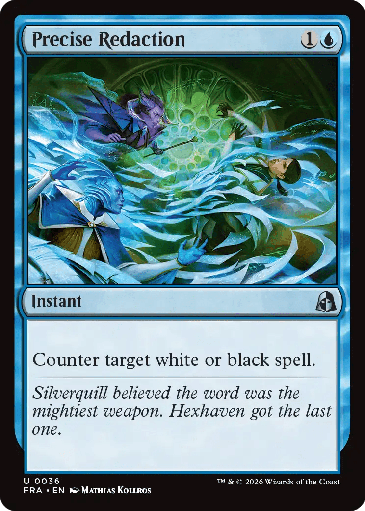 Precise Redaction [Reality Fracture] MTG Single Magic: The Gathering  | Multizone: Comics And Games