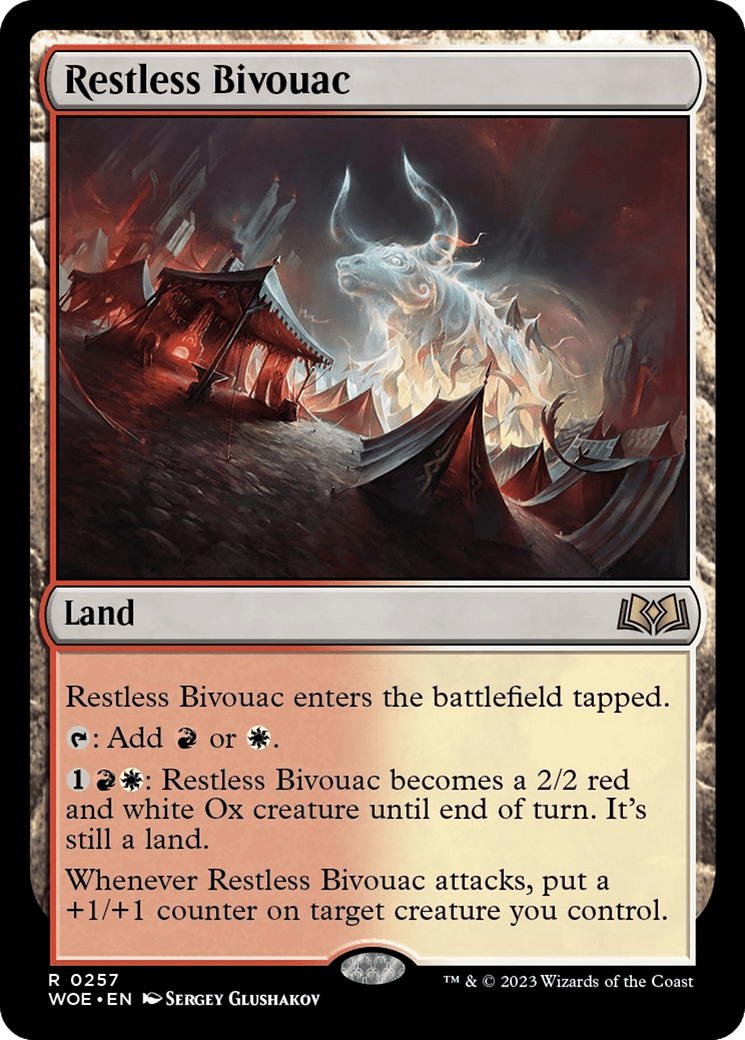 Restless Bivouac [Wilds of Eldraine] MTG Single Magic: The Gathering  | Multizone: Comics And Games