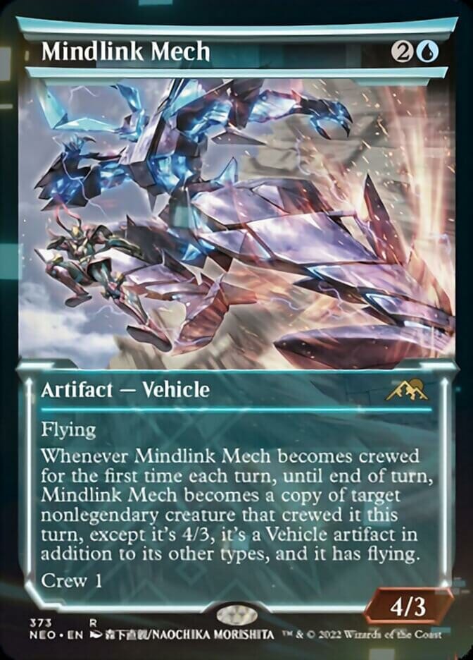 Mindlink Mech (Showcase Soft Glow) [Kamigawa: Neon Dynasty] MTG Single Magic: The Gathering  | Multizone: Comics And Games