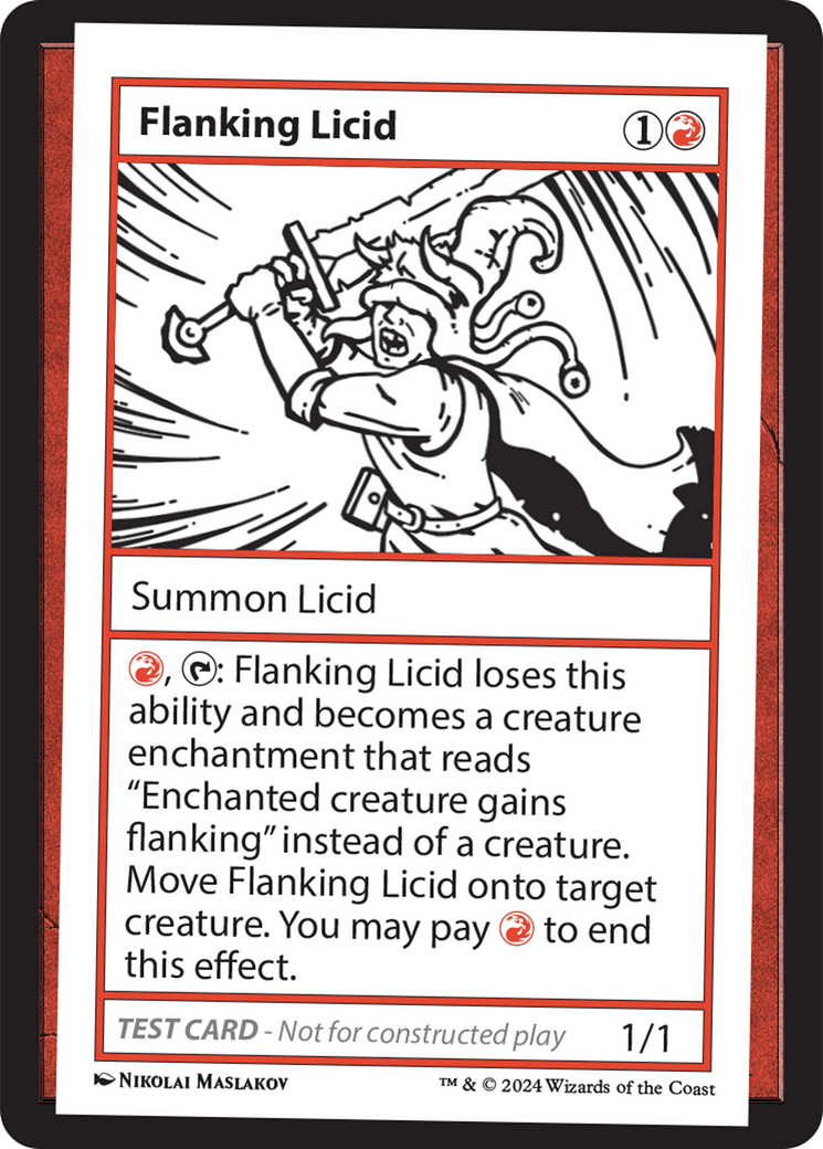 Flanking Licid [Mystery Booster 2 Playtest Cards] MTG Single Magic: The Gathering  | Multizone: Comics And Games