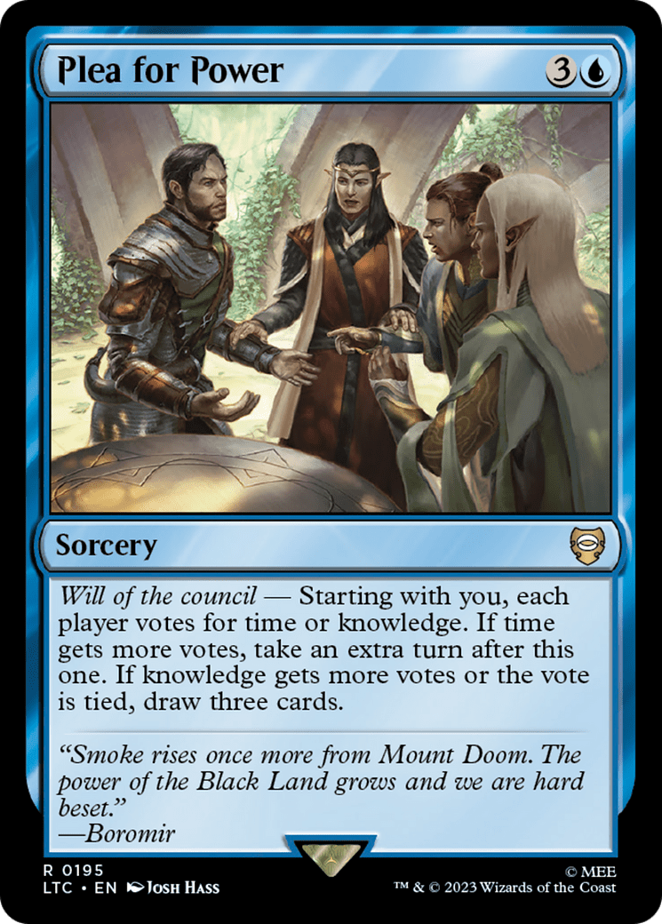 Plea for Power [The Lord of the Rings: Tales of Middle-Earth Commander] MTG Single Magic: The Gathering  | Multizone: Comics And Games