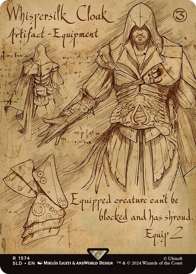 Whispersilk Cloak [Secret Lair Drop Series] MTG Single Magic: The Gathering  | Multizone: Comics And Games