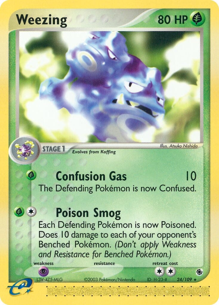 Weezing (24/109) [EX: Ruby & Sapphire] Pokemon Single Pokémon  | Multizone: Comics And Games