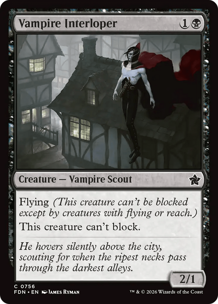 Vampire Interloper (0756) [Foundations] MTG Single Magic: The Gathering  | Multizone: Comics And Games