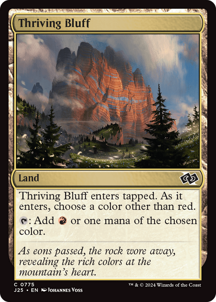 Thriving Bluff [Foundations Jumpstart] MTG Single Magic: The Gathering  | Multizone: Comics And Games