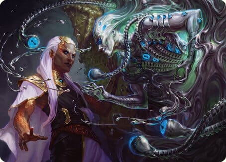 Mirage Mockery Art Card [Phyrexia: All Will Be One Art Series] MTG Single Magic: The Gathering  | Multizone: Comics And Games
