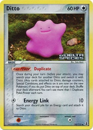 Ditto (35/113) (Stamped) [EX: Delta Species] Pokemon Single Pokémon  | Multizone: Comics And Games
