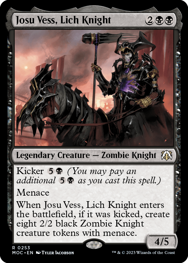 Josu Vess, Lich Knight [March of the Machine Commander] MTG Single Magic: The Gathering  | Multizone: Comics And Games