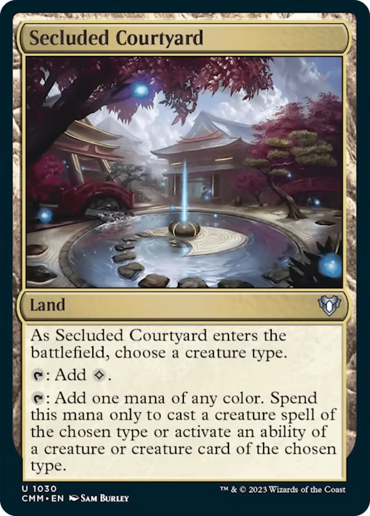 Secluded Courtyard [Commander Masters] MTG Single Magic: The Gathering  | Multizone: Comics And Games