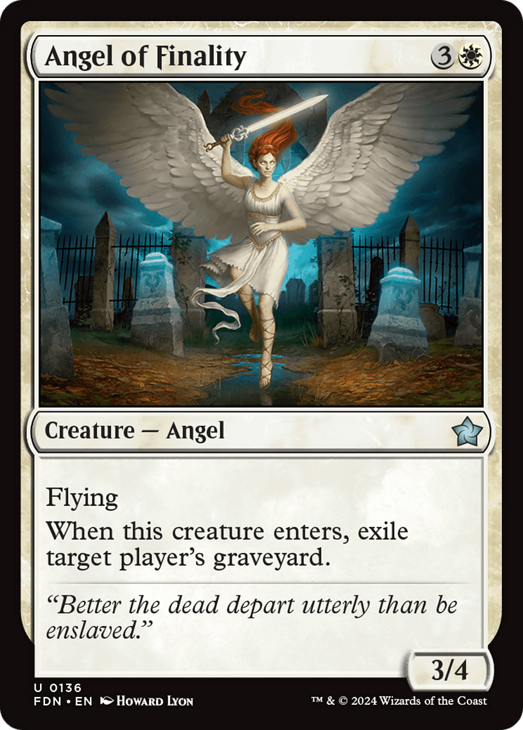 Angel of Finality [Foundations] MTG Single Magic: The Gathering  | Multizone: Comics And Games