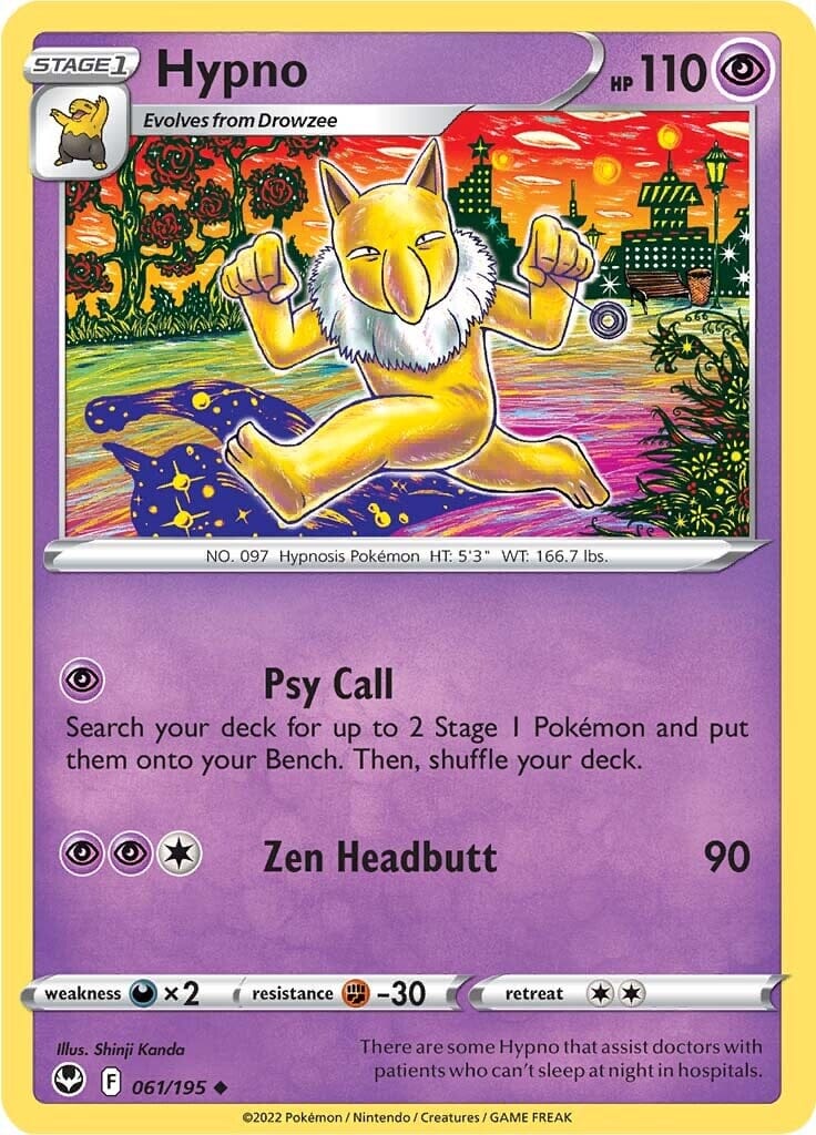 Hypno (061/195) [Sword & Shield: Silver Tempest] Pokemon Single Pokémon  | Multizone: Comics And Games