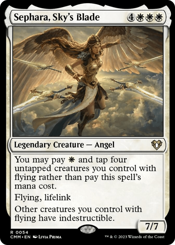 Sephara, Sky's Blade [Commander Masters] MTG Single Magic: The Gathering  | Multizone: Comics And Games