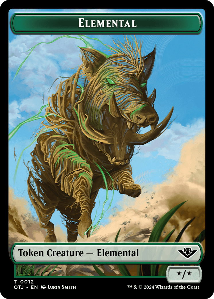 Elemental Token [Outlaws of Thunder Junction Tokens] MTG Single Magic: The Gathering  | Multizone: Comics And Games