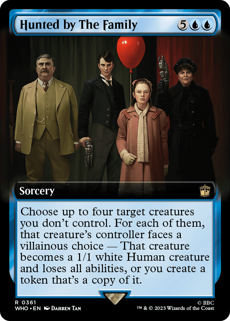 Hunted by The Family (Extended Art) [Doctor Who] MTG Single Magic: The Gathering  | Multizone: Comics And Games