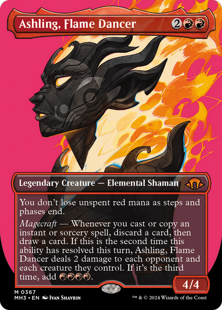 Ashling, Flame Dancer (Borderless) [Modern Horizons 3] MTG Single Magic: The Gathering  | Multizone: Comics And Games