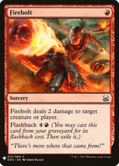 Firebolt [Mystery Booster] MTG Single Magic: The Gathering  | Multizone: Comics And Games