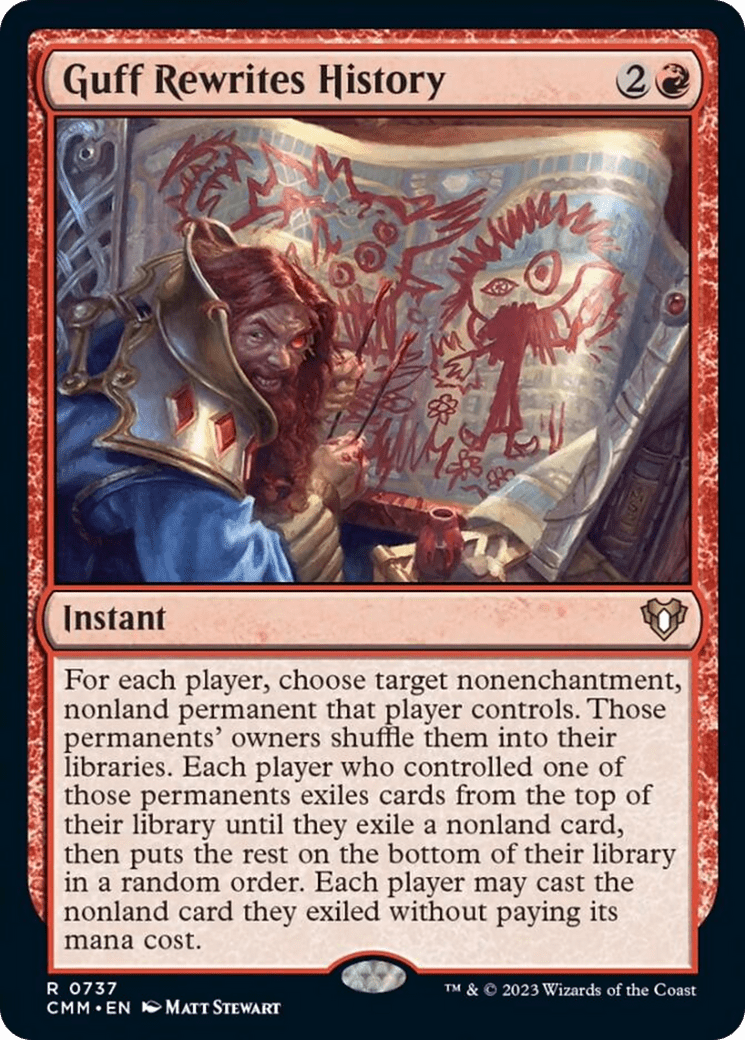 Guff Rewrites History [Commander Masters] MTG Single Magic: The Gathering  | Multizone: Comics And Games