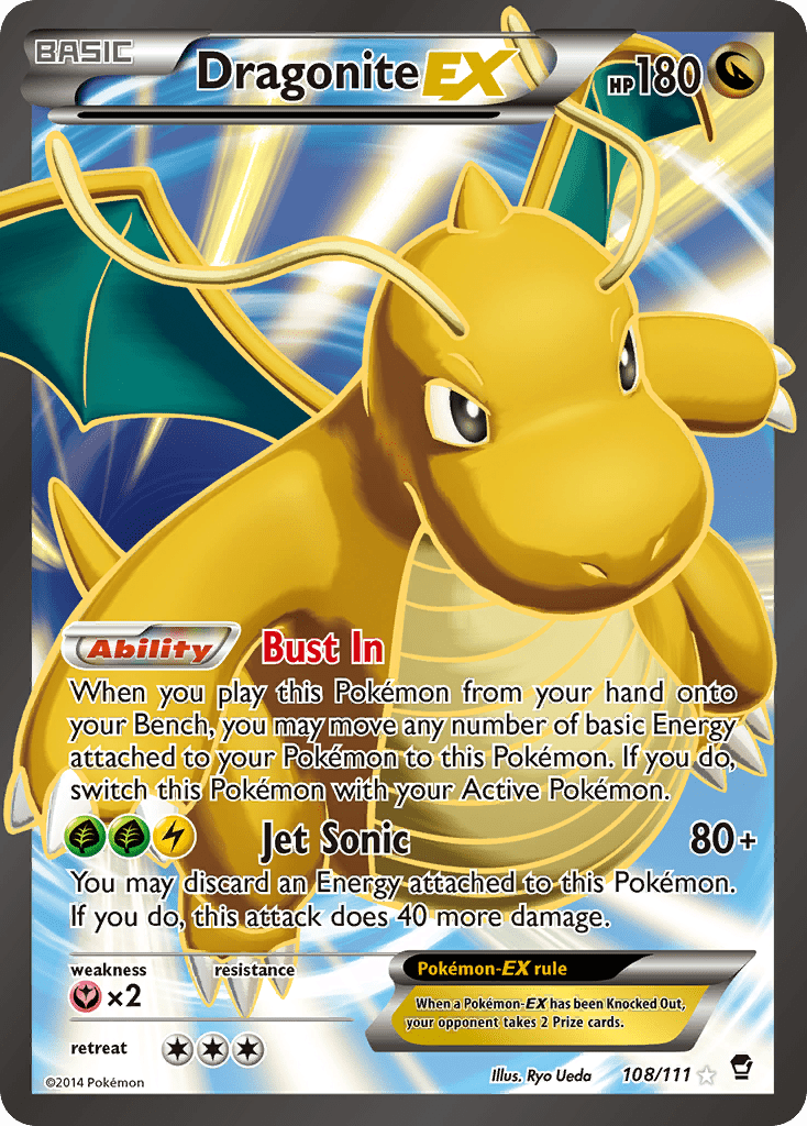 Dragonite EX (108/111) [XY: Furious Fists] Pokemon Single Pokémon  | Multizone: Comics And Games