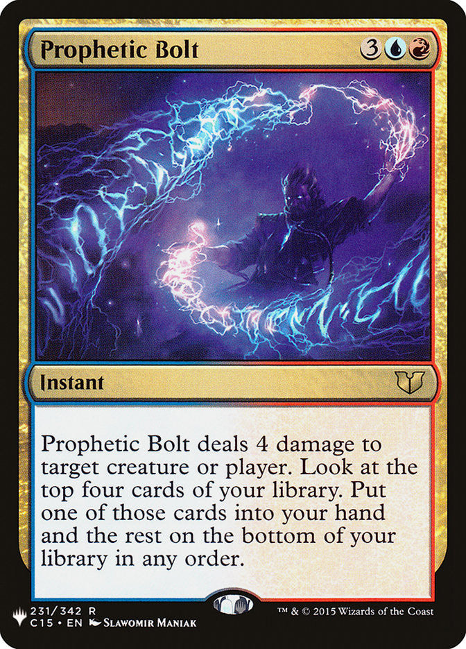 Prophetic Bolt [Mystery Booster] MTG Single Magic: The Gathering  | Multizone: Comics And Games