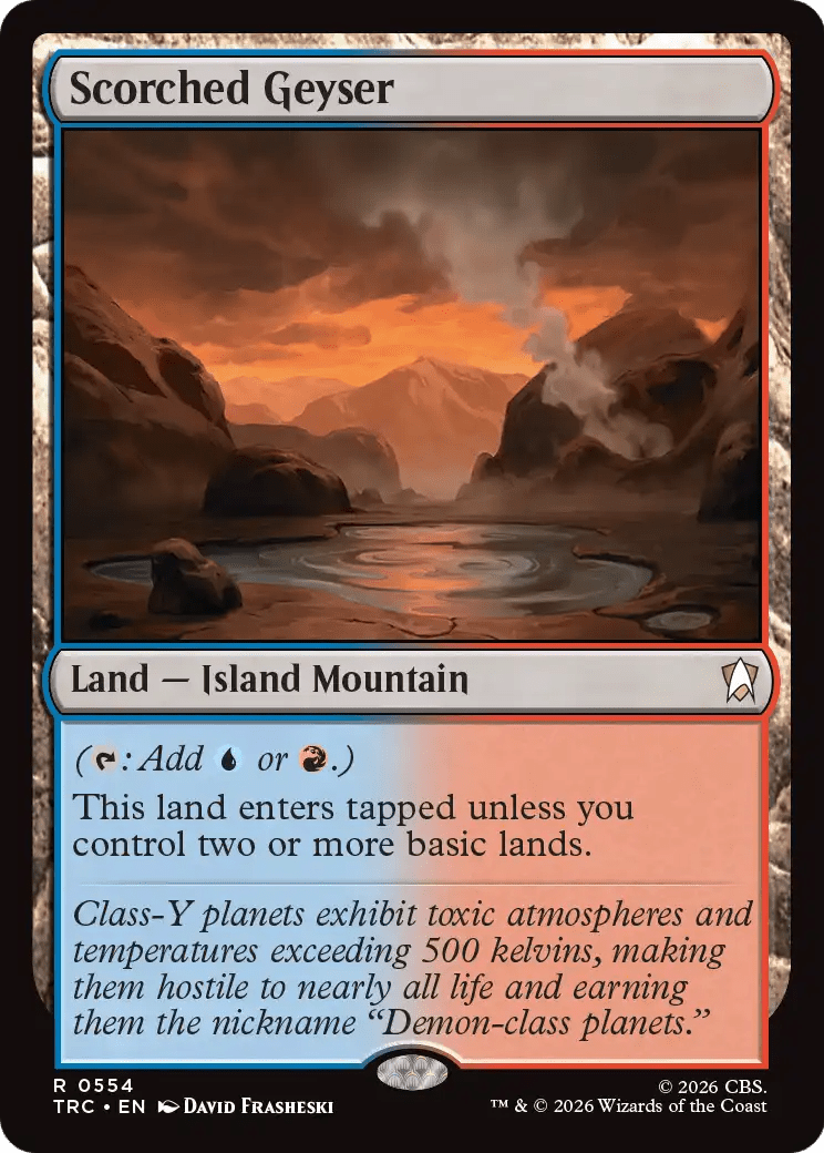 Scorched Geyser (Surge Foil) [Star Trek Commander] MTG Single Magic: The Gathering  | Multizone: Comics And Games