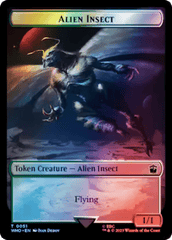 Dalek // Alien Insect Double-Sided Token (Surge Foil) [Doctor Who Tokens] MTG Single Magic: The Gathering  | Multizone: Comics And Games