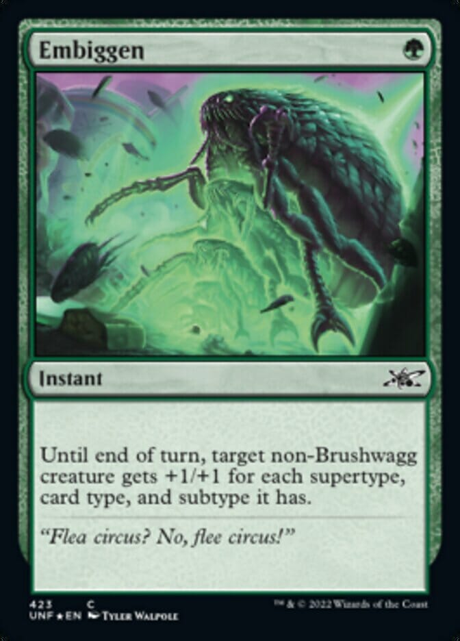 Embiggen (Galaxy Foil) [Unfinity] MTG Single Magic: The Gathering  | Multizone: Comics And Games